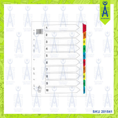 PREMIER INDEX DIVIDER 1-10 22187