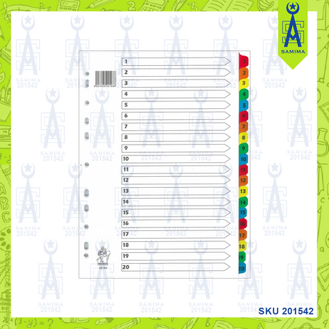 PREMIER INDEX DIVIDER 1-20 22193