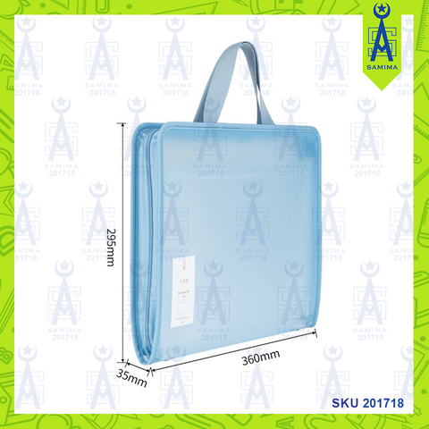 DELI 72562 CLEAR 13 POCKET EXPANDING FILE