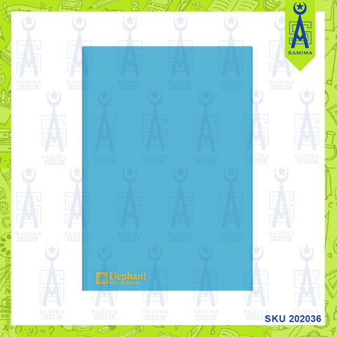 ELEPHANT 405A4 L SHEET FOLDER A4 12'S BLUE