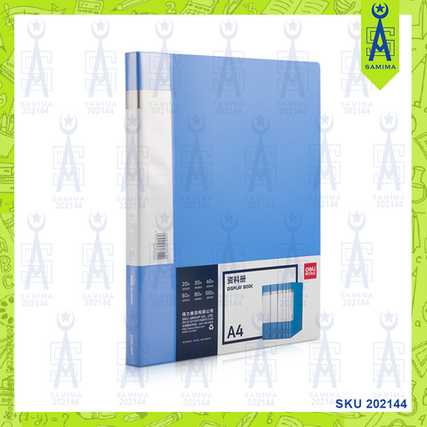 DELI B033 DISPLAY (CLEAR) BOOK 30 POCKET A4