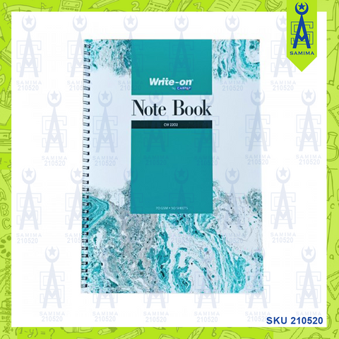 CAMPAP WRITE-ON SPIRAL NOTEBOOK A4 50PP CW-2202