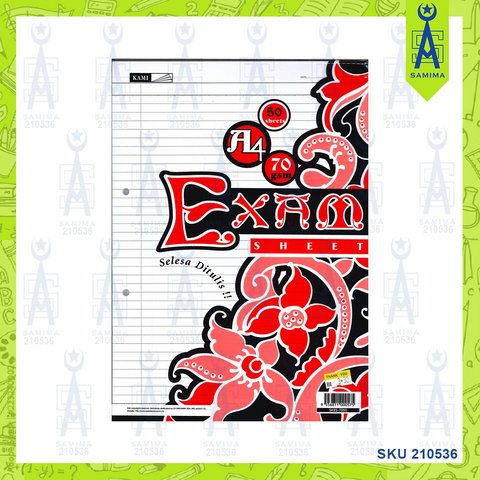 KAMI A4 EXAM SHEET 50'S 70GSM SKES-7050