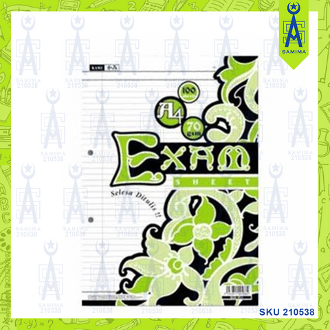 KAMI A4 EXAM SHEET 100'S 70GSM SKES-7100