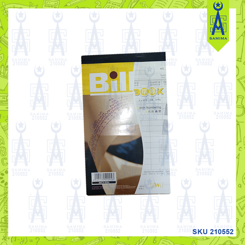 RWT BILL BOOK 3 PLY 50'S SWCS-5056