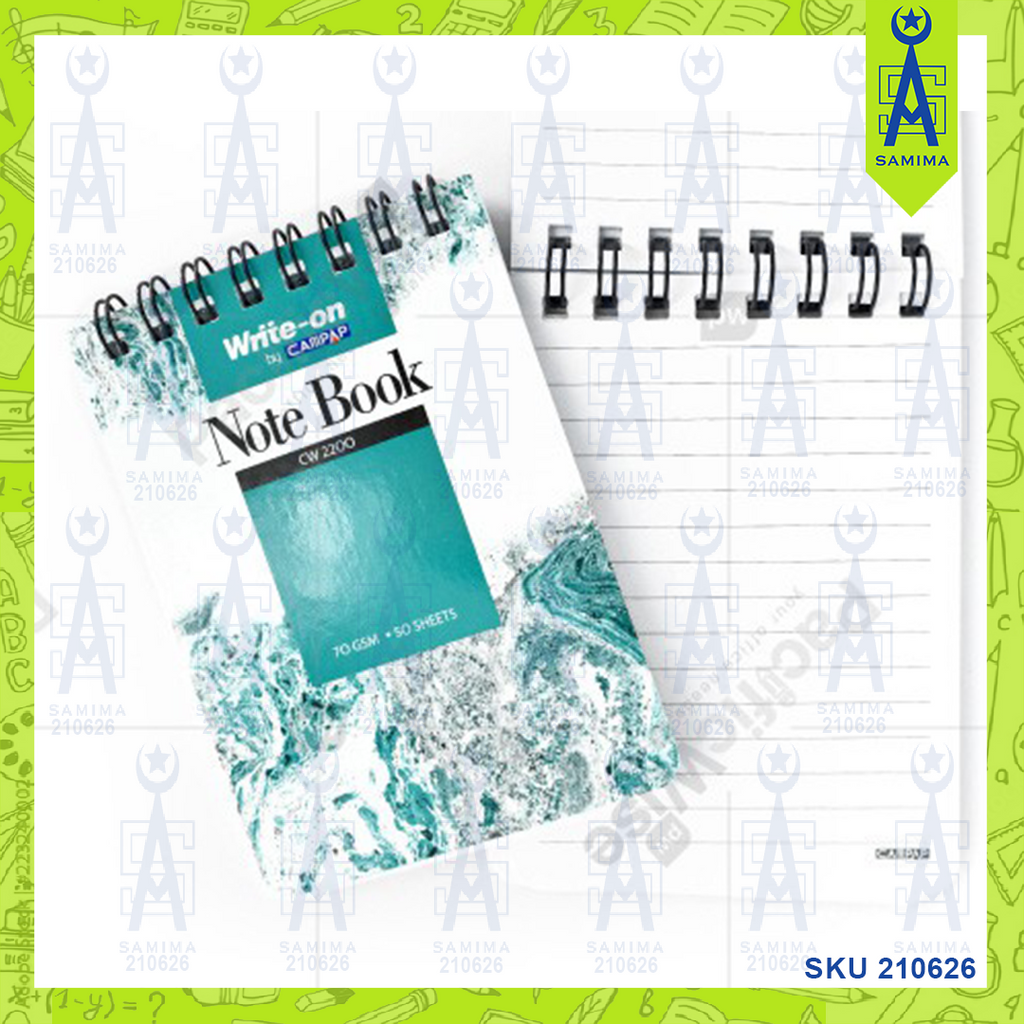 WRITE ON SPIRAL NOTE BK CW-2200 – Samima