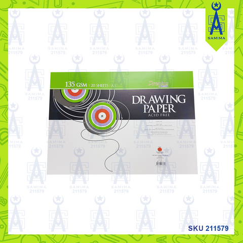 CAMPAP A3 DRAWING PAPER 135GSM 20'S
