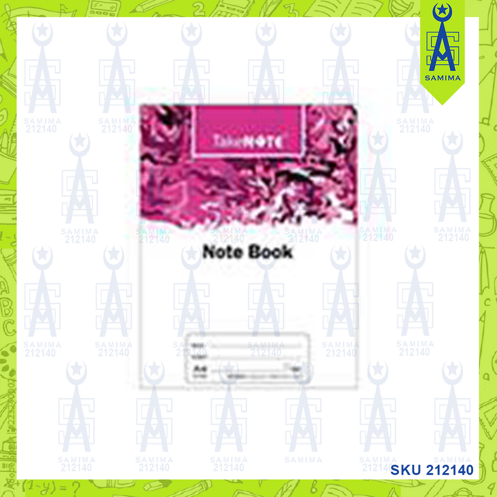 UNI TAKENOTE NOTE BOOK A4 60GSM 160PAGE S1509 – Samima