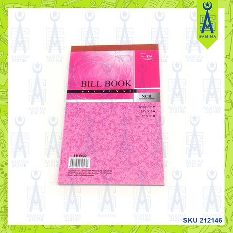 UNI BILL BOOK NCR 5X8 25'S X 3 PLY