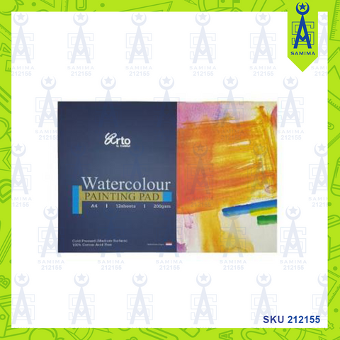 CAMPAP ARTO WATER COLOUR PAD A4 200G 12'S CR36253