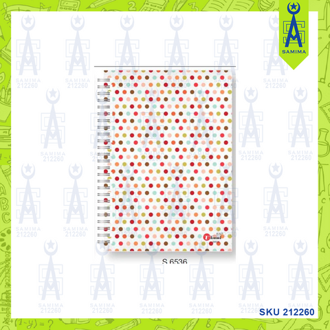 UKAMI  SPIRAL SOFT COVER NOTE BOOKA5 S6536