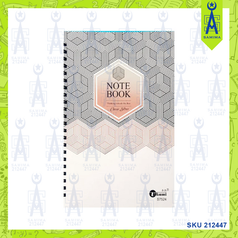 UKAMI PP COVER SPIRAL NOTE BOOK A5 70'S S7524