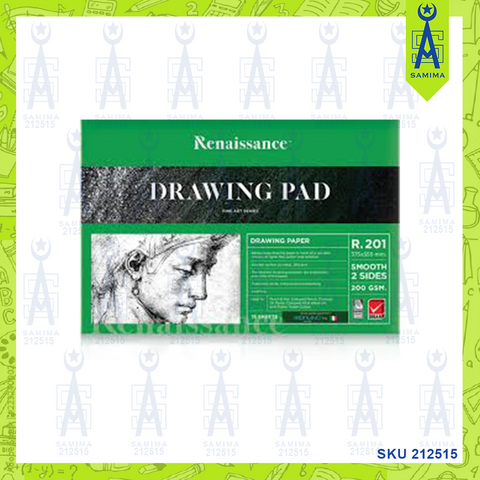 MASTER ART RENAISSANCE DRAWING PAD A2 200GSM R201