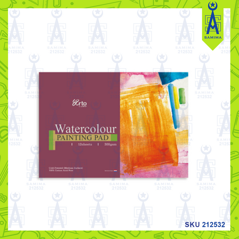 ARTO WATER COL PAINTING PAD A4 300GSM 12'S CR36256
