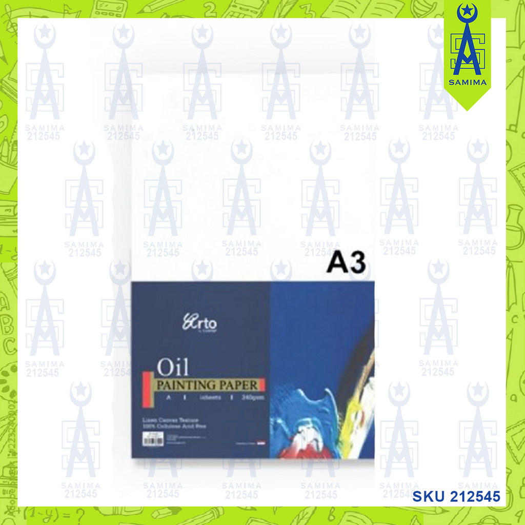 ARTO OIL PAINTING PAPER PAD A3 300GSM 10'S 37143 – Samima
