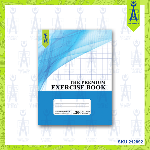 THE PREMIUM EXERCISE BOOK MEDIUM SQUARE 1'S