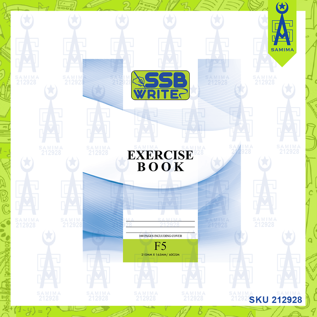 Example Student Exercise Book Writing SSB WRITE EXERCISE BOOK F5 100 PAGES – Samima