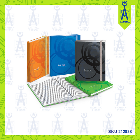 CAMPAP 12082 HARD COVER NOTEBOOK W/ELASTIC BAND A5
