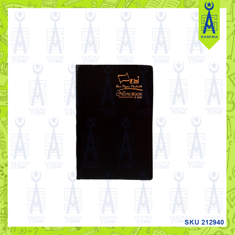 UNI S-909 PVC COVER NOTE BOOK A6