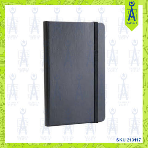 DELI N140L LEATHER COVER NOTEBOOK A5 80GSM 96'S