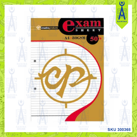 CP EXAM SHEET A4 80GSM 50'S SCES-8050