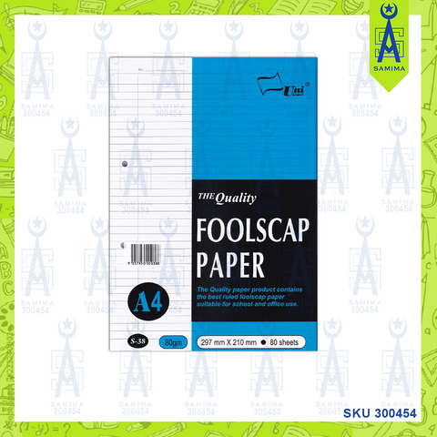 A4 FOOLSCAP PAPER 297MMX210MM 80'S