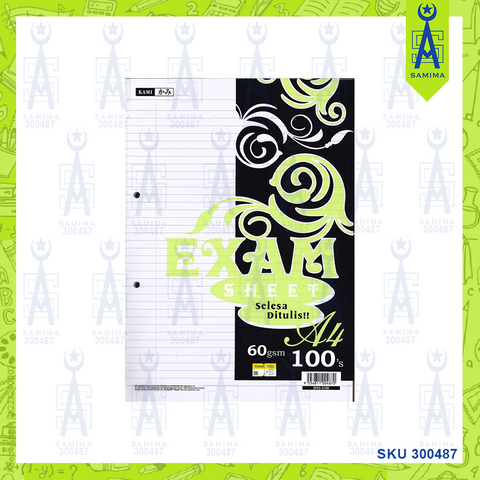 KAMI A4 EXAM SHEET 100'S 60GSM SKES-2100