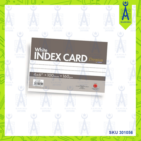 CAMPAP CA4052 WHITE INDEX CARD 4 X 6'' 100 'S