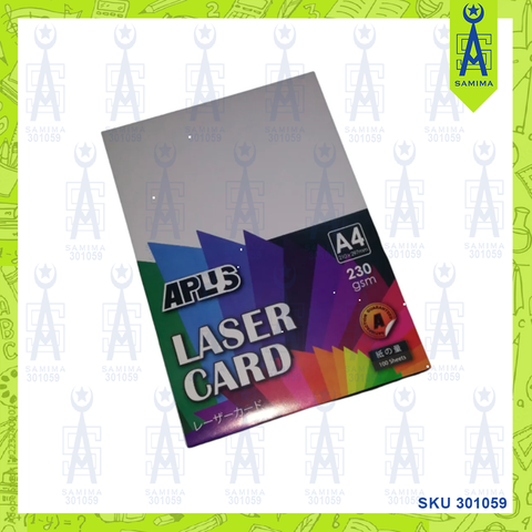 APLUS LASER CARDS A4 180 GSM 100'S /PKT