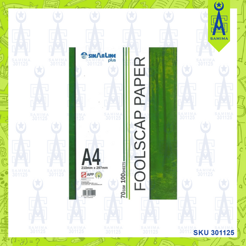 SINARLINE A4 EXAM SHEETS 70GSM 100 SHEETS