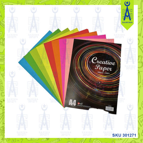 UKAMI CREATIVE PAPER ( CYBER COLOUR ) 80GSM 120'S