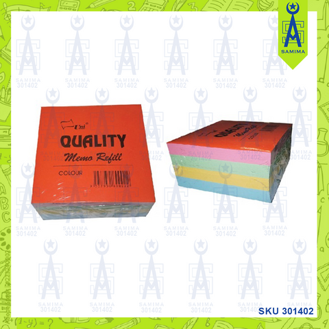 UNI QUALITY MEMO REFILL COLOUR 9008