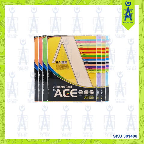 UNI ACE 2 SHEET CARD A4 120GSM 100'S