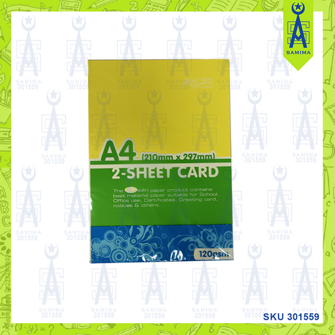 M'DORI 2 SHEET CARD A4 120GSM DARK COLOUR MIX 20'S