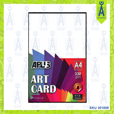 APLUS ART CARD WHITE A4 157 GSM 100 'S