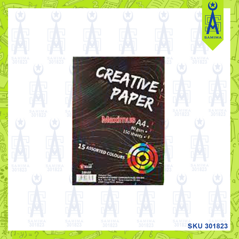 UNI S8888 CREATIVE PAPER MIX COLOUR  A4 80GSM 150