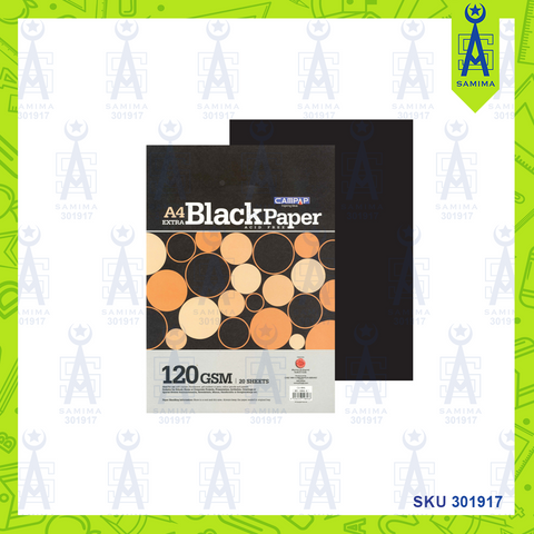 CAMPAP CA4846 BLACK CARD A4 120GSM 20'S / PACK
