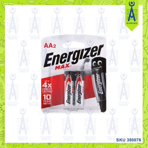 ENERGIZER MAX BATTERY AA 2'S E91 BP2