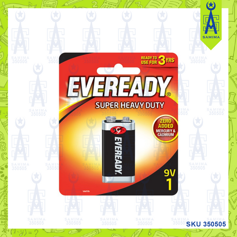 EVEREADY BATTERY 9V BLACK 1222 BP1