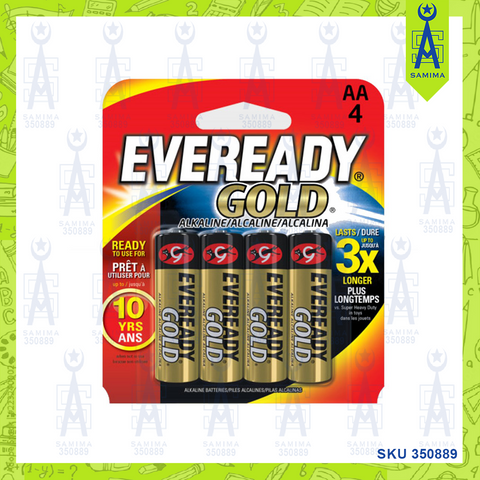 EVEREADY GOLD BATTERIES  AA 4'S