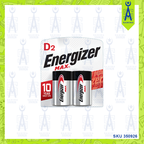 ENERGIZER MAX D BATTERY 2'S