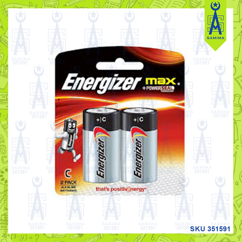 ENERGIZER BATTERY MAX C SIZE 2 PCS E93BP2