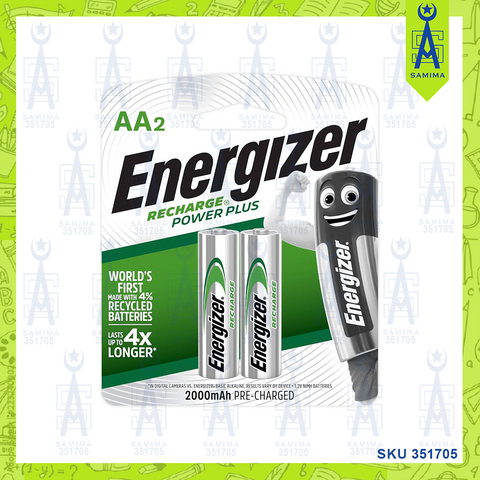 ENERGIZER RECHARGE BATTERY AA2 UNIVERRSAL