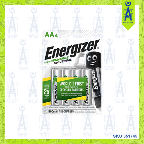 ENERGIZER RECHARGE UNIVERSAL BATTERY AAA 4'S