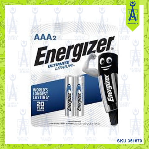 ENERGIZER ULTIMATE LITHUM AAA 2'S