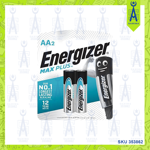 ENERGIZER MAX PLUS BATTERY AAA 2'S EP92 BP2T