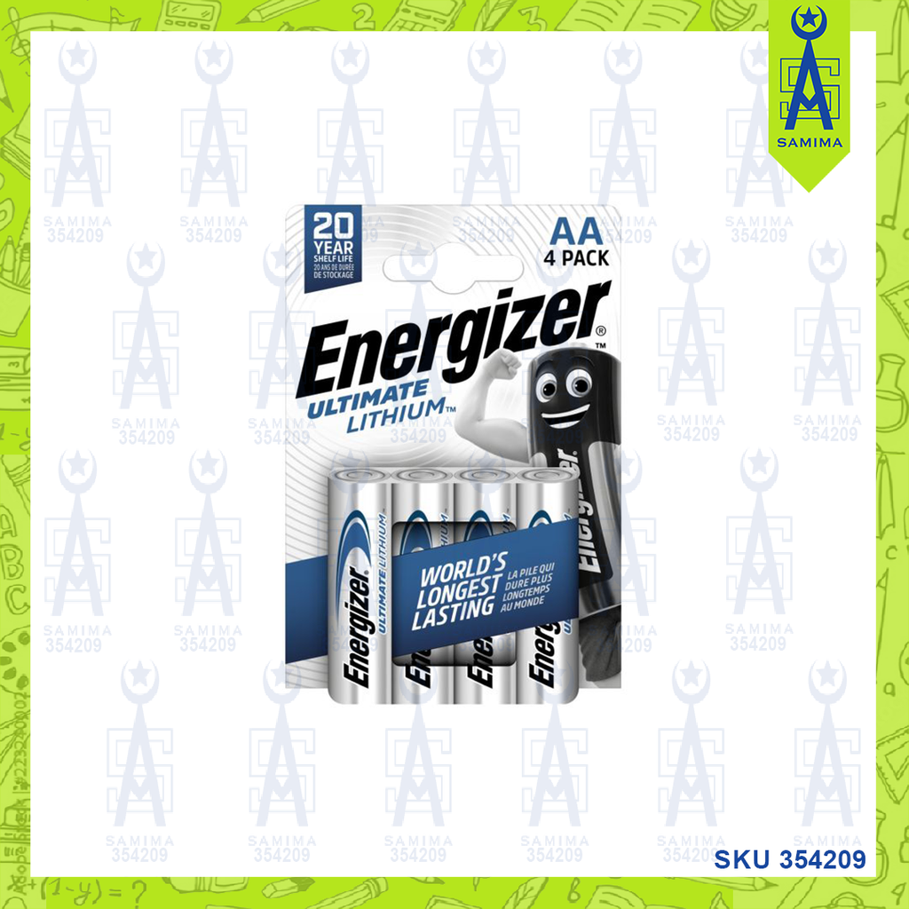 ENERGIZER ULTIMATE LITHIUM BATTERIES AA 4'S – Samima