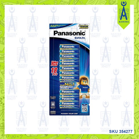 PANASONIC AAA  EVOLTA BATTERY 12 + 6PCS / CARD