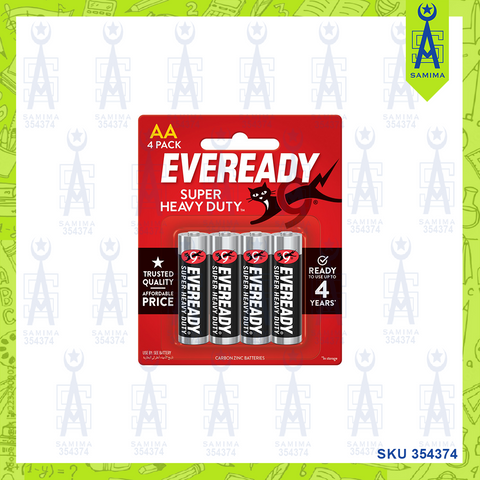 EVEREADY AA 3+1 BATTERY SUPER HEAVY DUTY (BLACK)