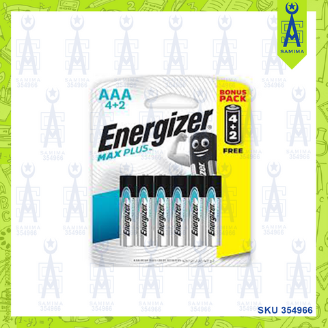 ENERGIZER MAX PLUS BATTERY BONUS PACK AAA 4+2